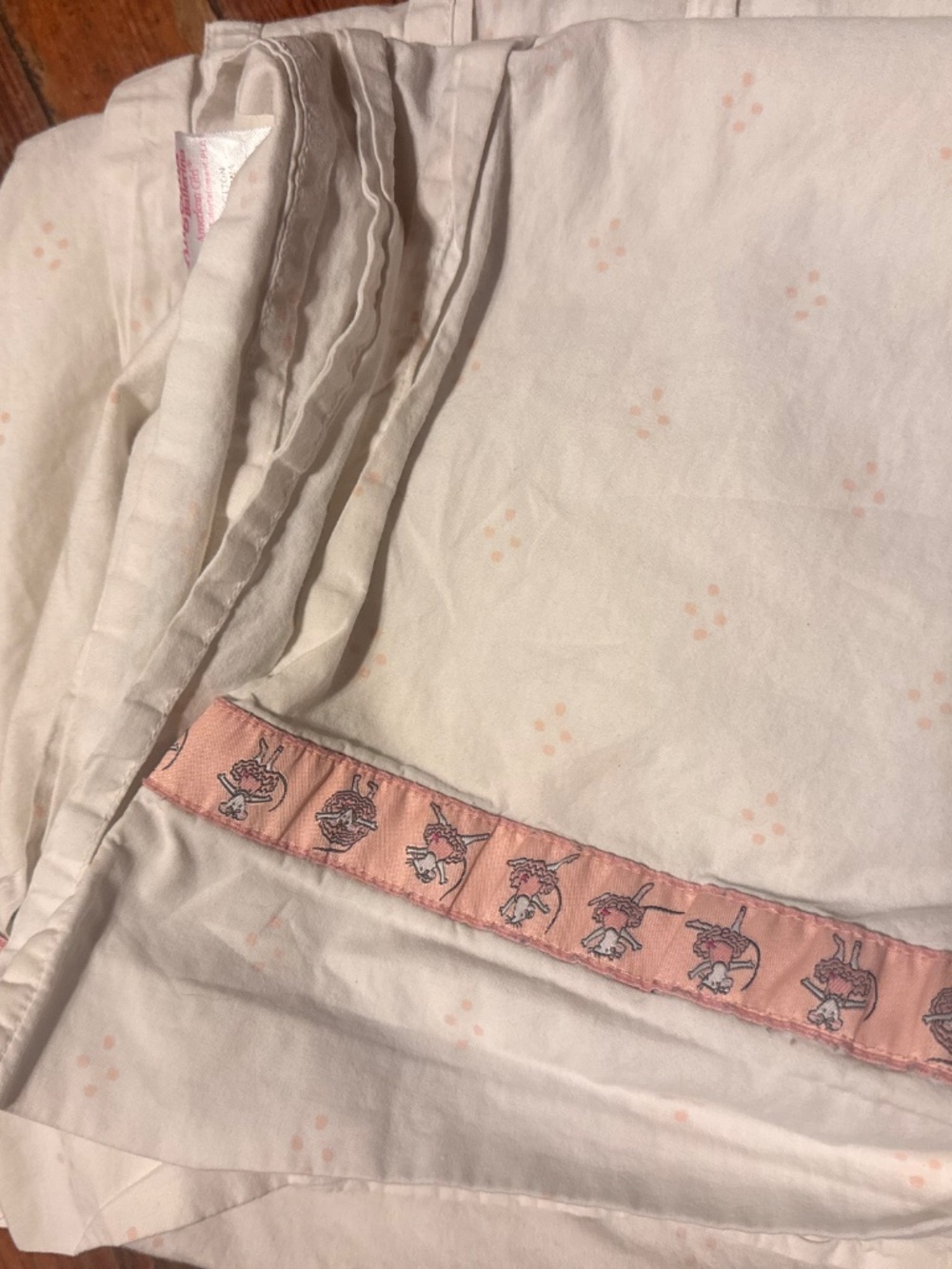 Rare! Twin Size American Girl Angelina Ballerina Girls bed sheet top sheet for g - Picture 2 of 5